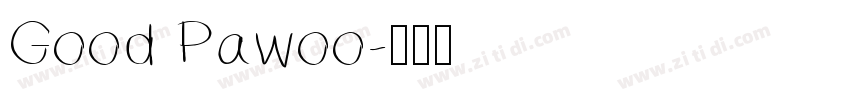Good Pawoo字体转换